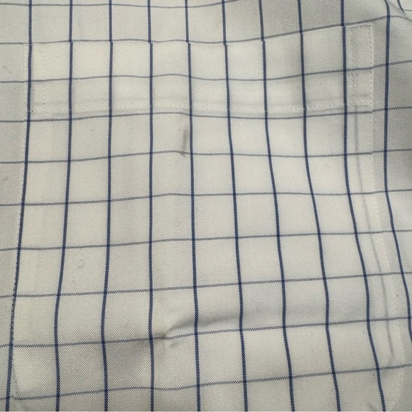 Jos. A. Bank Men's Non Iron Button down Shirt Long Sleeves Check Sz 17.5 - Picture 8 of 13